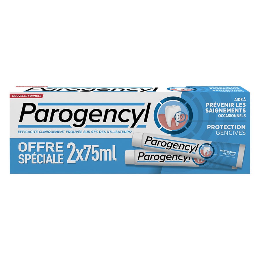 Preventive Toothpaste 2x75 ml Parogencyl